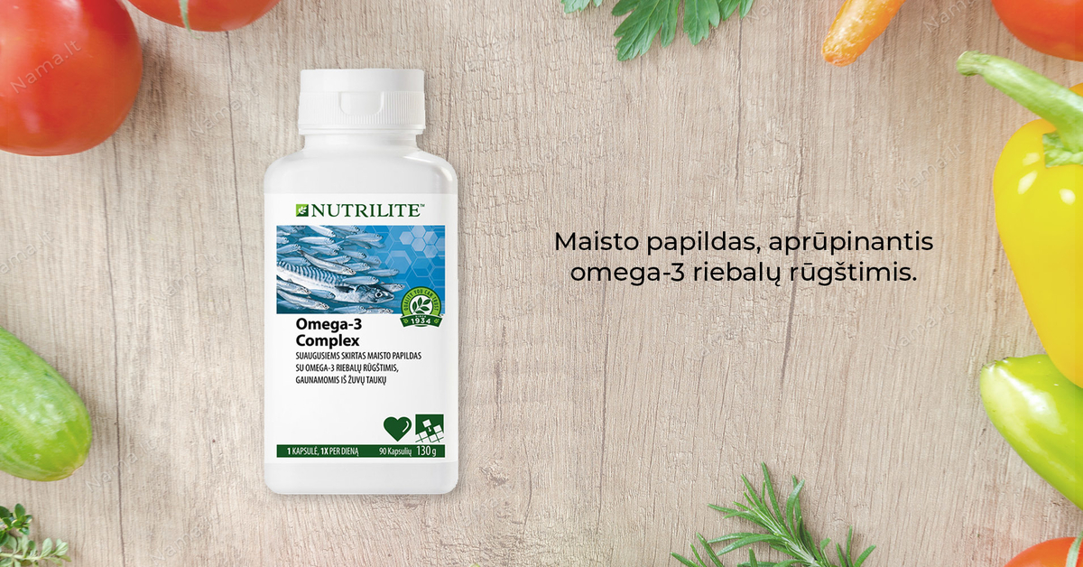 NUTRILITE™ Omega3 kompleksas (4298) / Amway produktai / Nama.lt